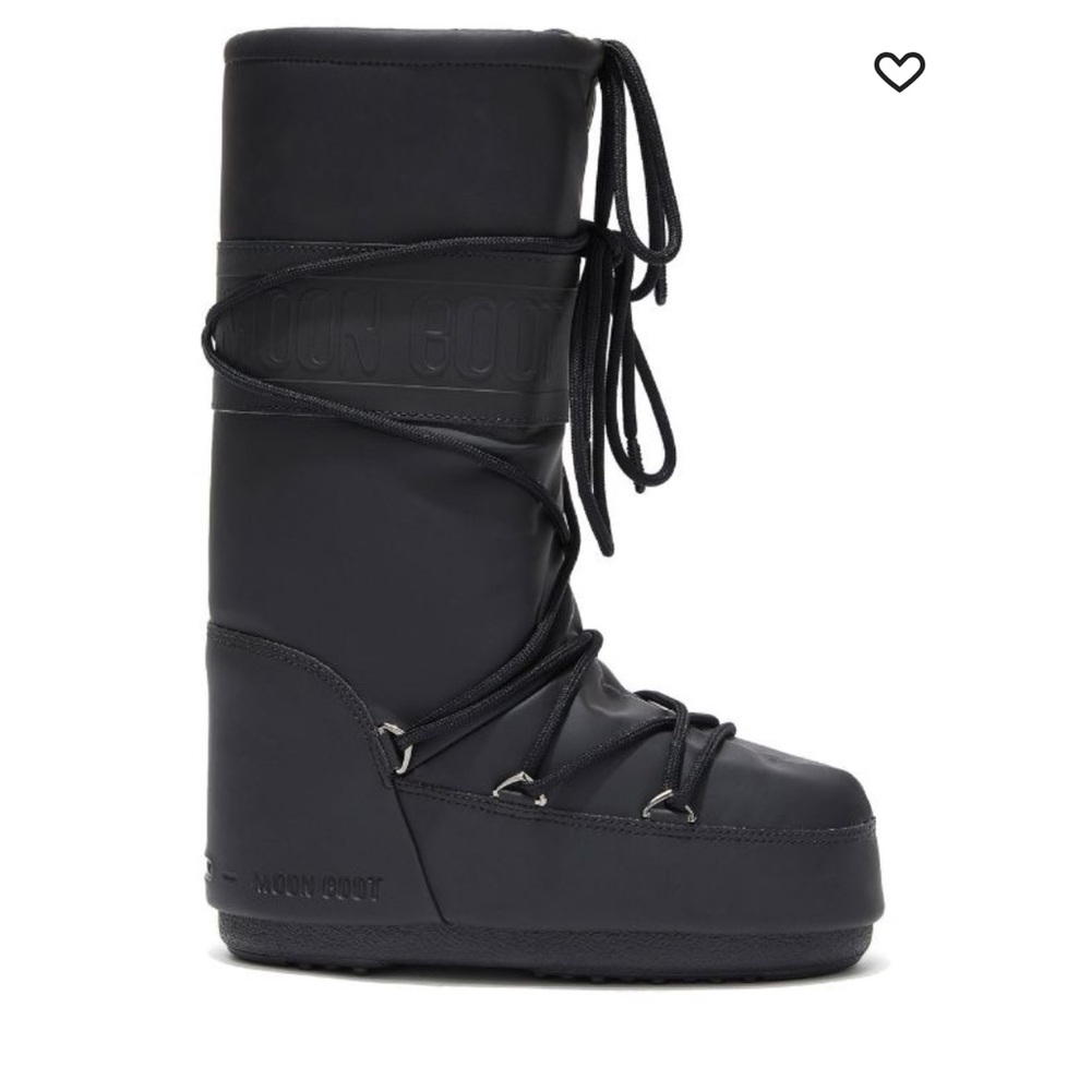 Moon Boot Icon Snow Boot Black Size 39 WORN ONCE Womens 8/9